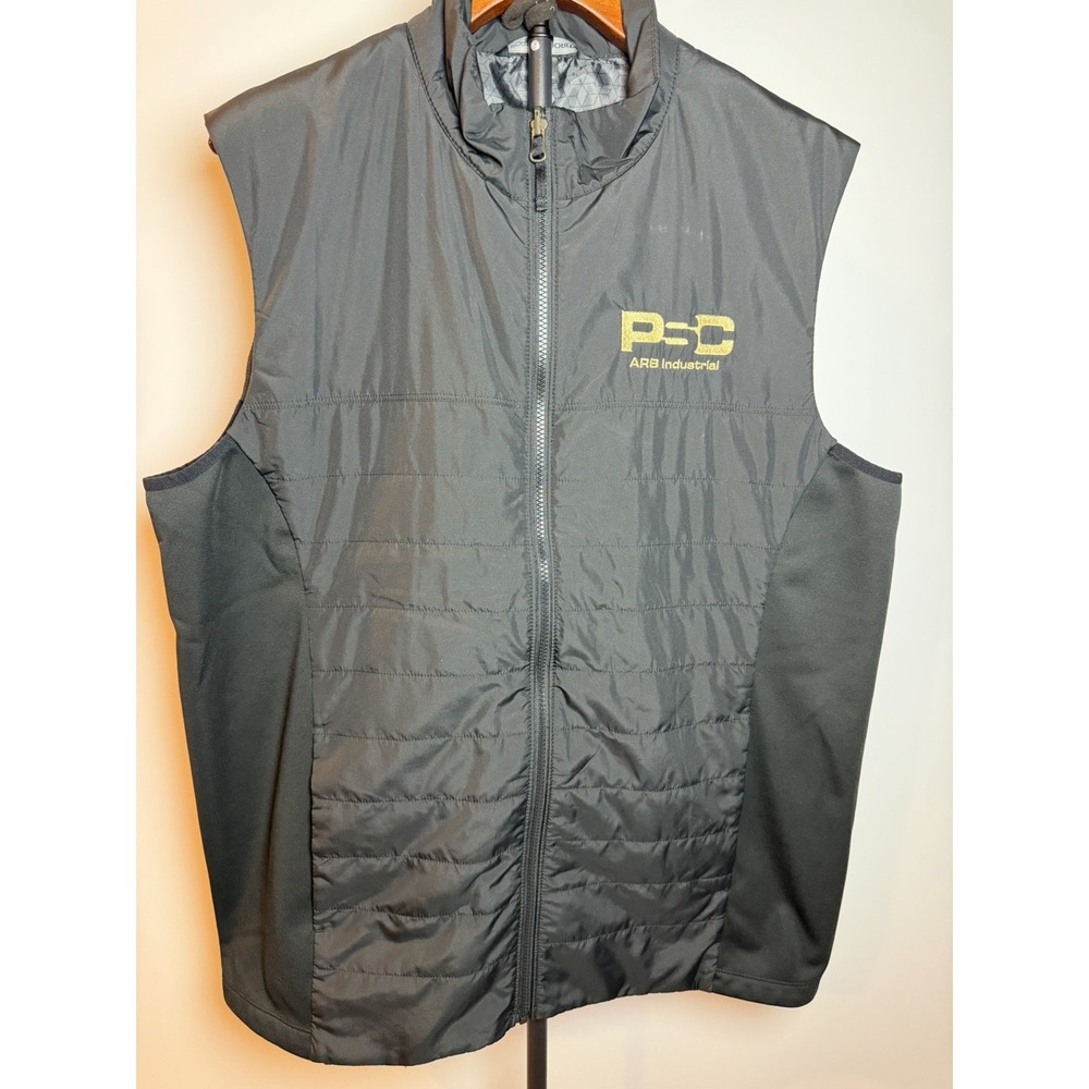 Port Authority Psc Primoris Services Corp Black Full Zip Puffer Vest - Xl